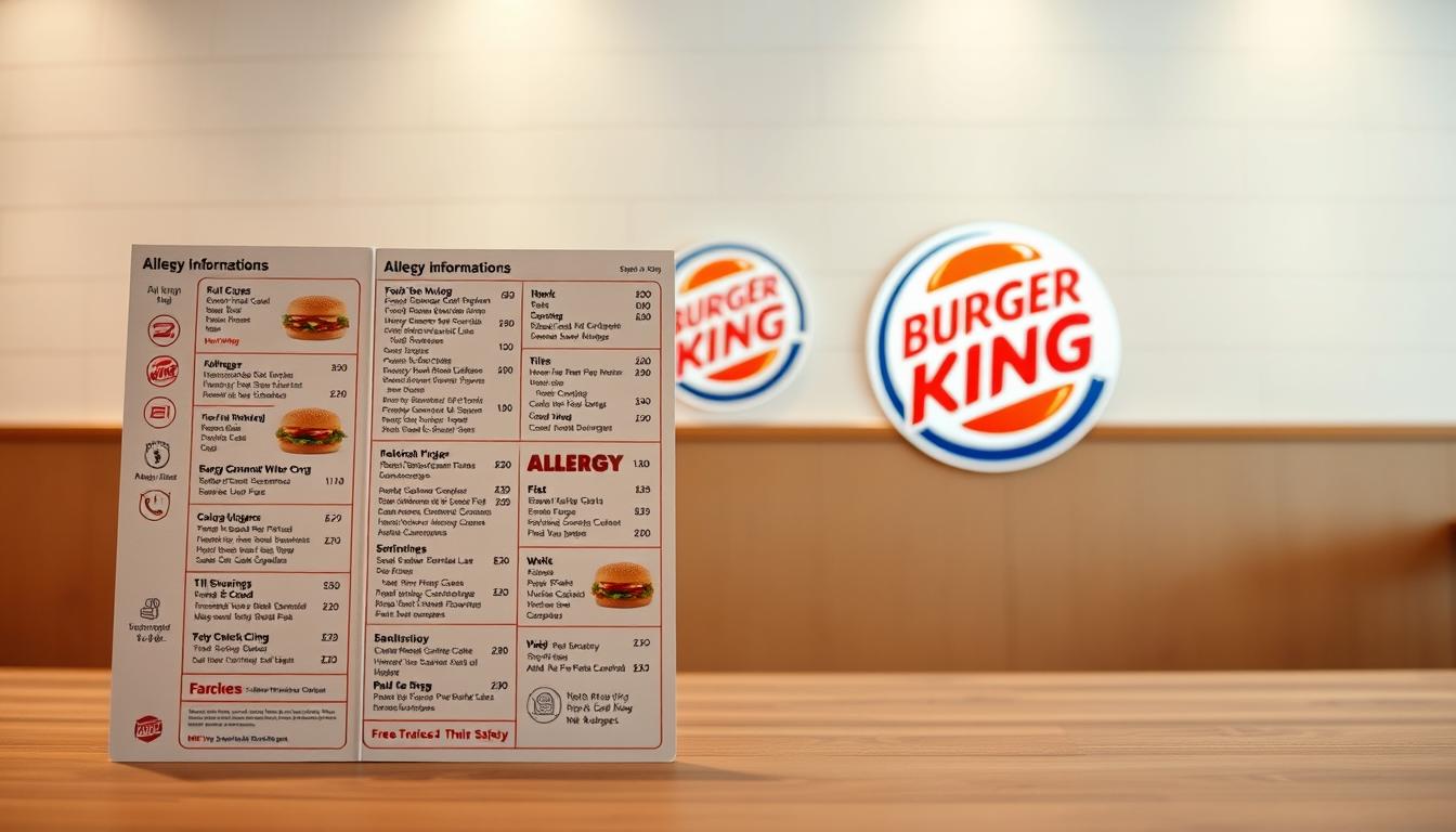 Burger King Allergen Menu