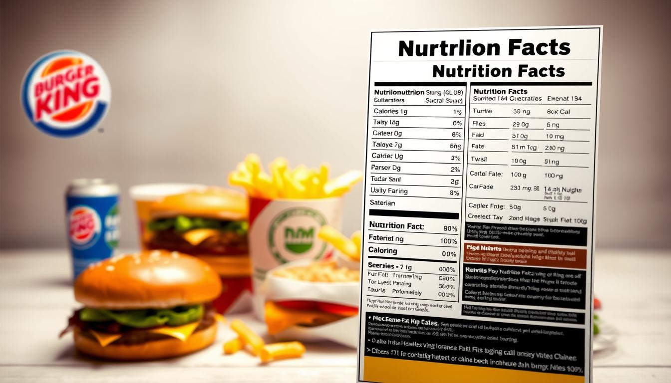 Burger King Menu Nutrition