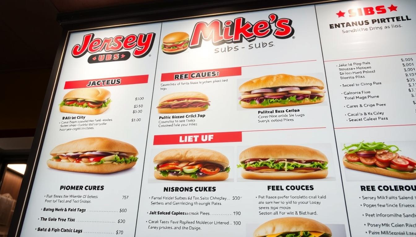 jersey mike's subs menu